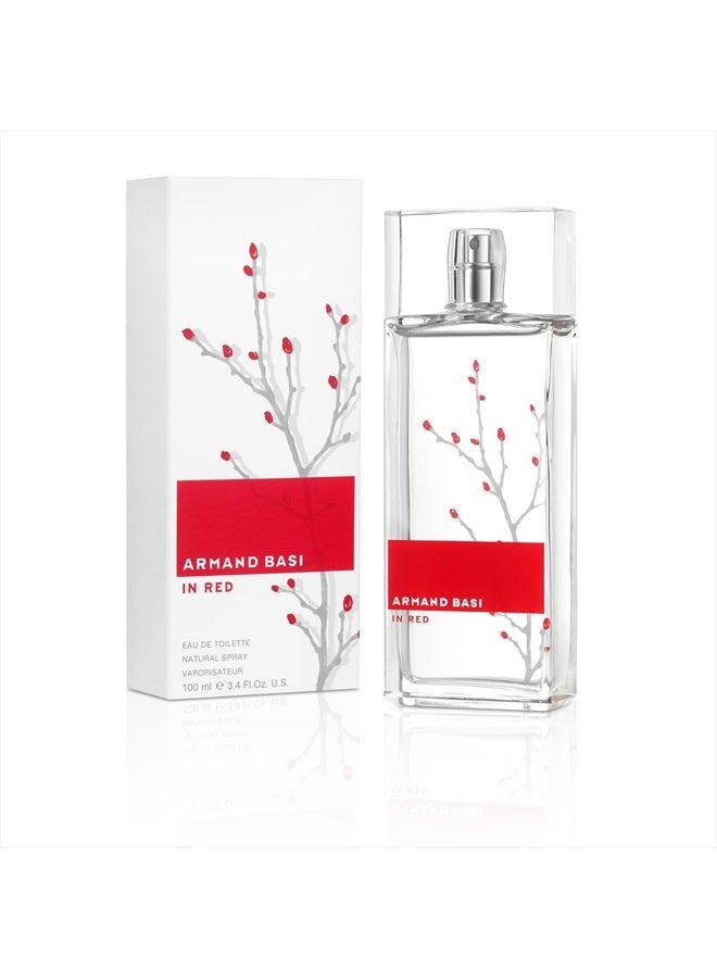 ARMAND BASI Red By Armand Basi For Women. Eau De Toilette Spray 3.4 Ounces - Image 1