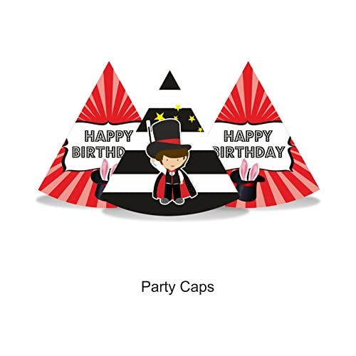 PrettyurParty PRETTY UR PARTY Magic Party decorations Kit - 80 pcs includes Bunting, balloons, thank you, centerpiece, danglers, Magic Party Supplies, Magic Birthday Party Decor, Banner for Girls Boys Kids - Image 4