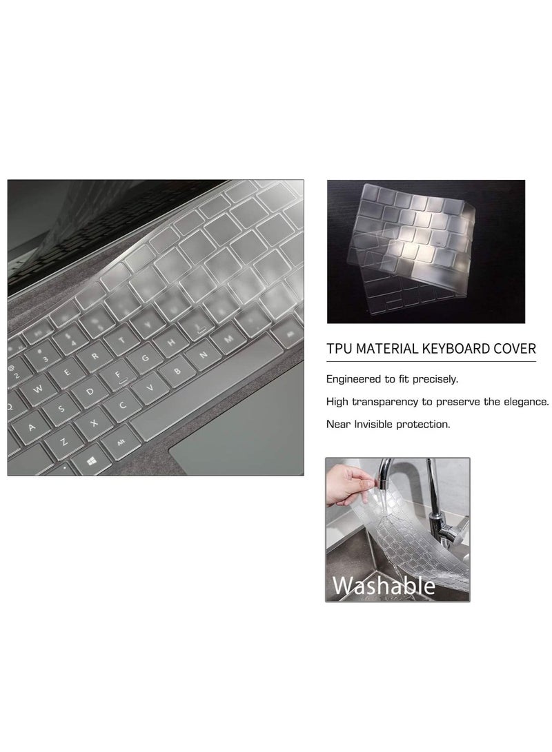 Keyboard Cover for Microsoft Surface Pro 7 2020+ / Surface Pro 6 2018 / Surface Pro 5 2017 / Surface Pro 4, Premium Ultra Thin Transparent Surface Pro Keyboard Skin, Surface Pro Accessories, US Layout - Image 5