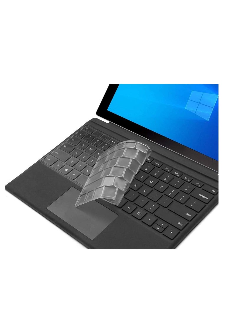 Keyboard Cover for Microsoft Surface Pro 7 2020+ / Surface Pro 6 2018 / Surface Pro 5 2017 / Surface Pro 4, Premium Ultra Thin Transparent Surface Pro Keyboard Skin, Surface Pro Accessories, US Layout - Image 1