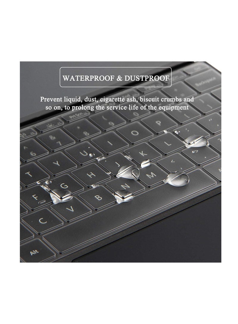 Keyboard Cover for Microsoft Surface Pro 7 2020+ / Surface Pro 6 2018 / Surface Pro 5 2017 / Surface Pro 4, Premium Ultra Thin Transparent Surface Pro Keyboard Skin, Surface Pro Accessories, US Layout - Image 2