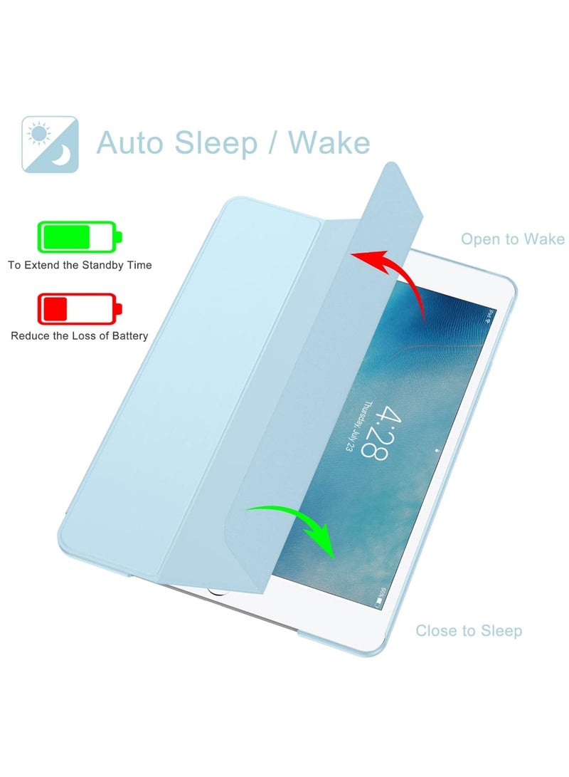 Rock Pow Case Cover for iPad 9.7 Inch Case iPad 6th 5th Generation Cases iPad Air 2, iPad Air Case Slim Soft TPU Cover Stand Smart Case for iPad 9.7 2018 2017 Model iPad Air 2 Air 1 - Image 5