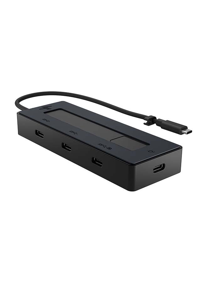 HP موزع USB-C متعدد المنافذ بدقة 4K، أسود - Image 1