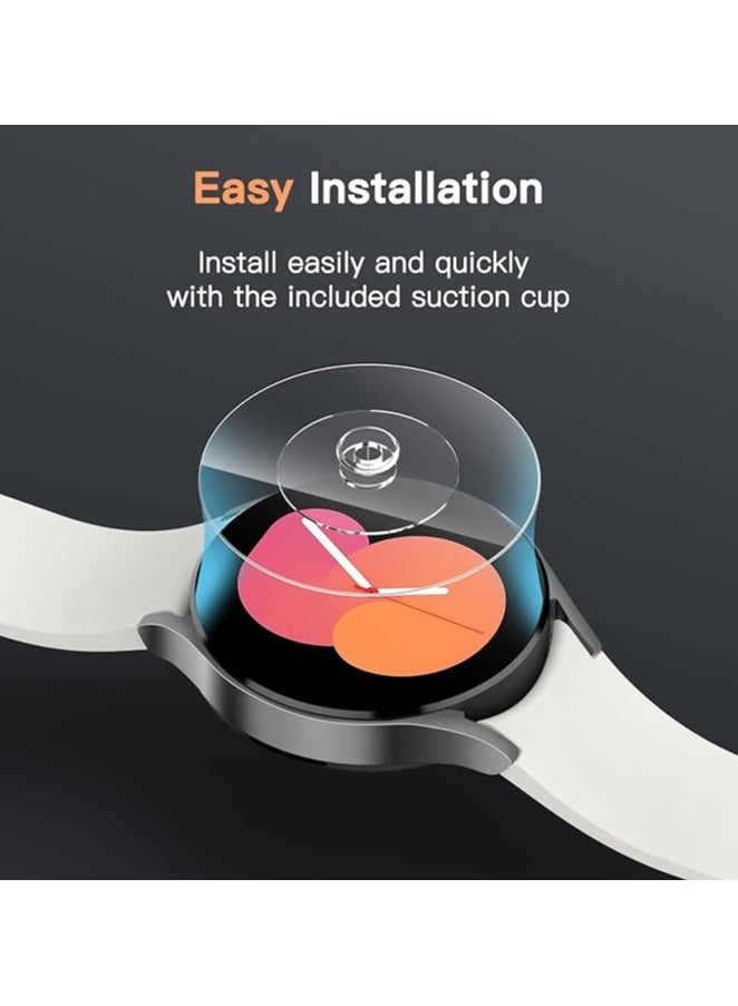 Denx Screen Protector for Samsung Galaxy Watch 7/6 40mm, Tempered Glass Anti-Scratch, HD Clear, 3 Pack - Image 5