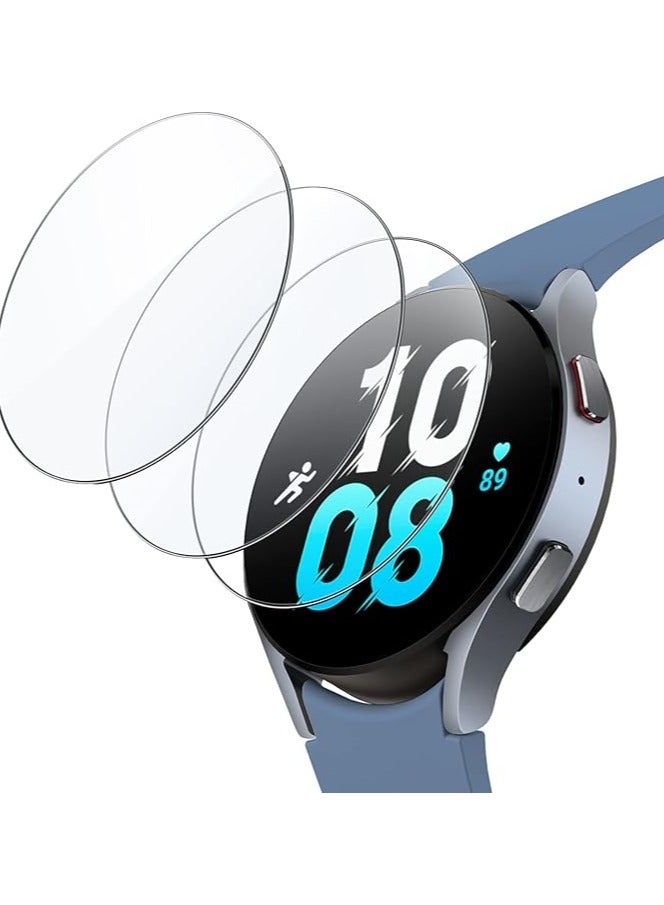 Denx Screen Protector for Samsung Galaxy Watch 7/6 40mm, Tempered Glass Anti-Scratch, HD Clear, 3 Pack - Image 1