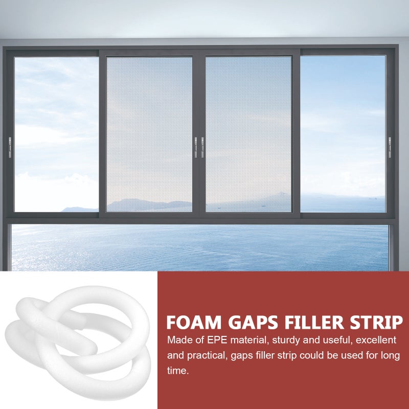 2pcs Concrete Caulking Filler Round Shape Gaps Filler Flexible Gaps Filling Strip for Door - Image 4