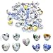 metulip 45Pcs Heart Shaped Porcelain Beads for Jewelry Making 13x12mm Flower Printed Ceramic Spacer Beads for Handmade Crafts Bracelets Necklace - Image 2