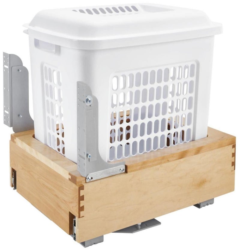 Rev-A-Shelf RevAShelf 4WHRM15DM1 PullOut Hamper with RevAMotion Slides Natural 