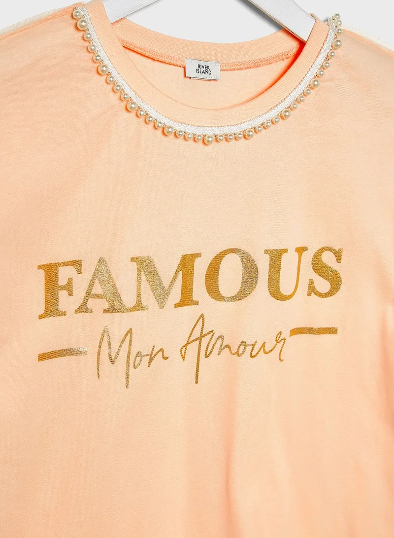 RIVER ISLAND Kids Famous Top