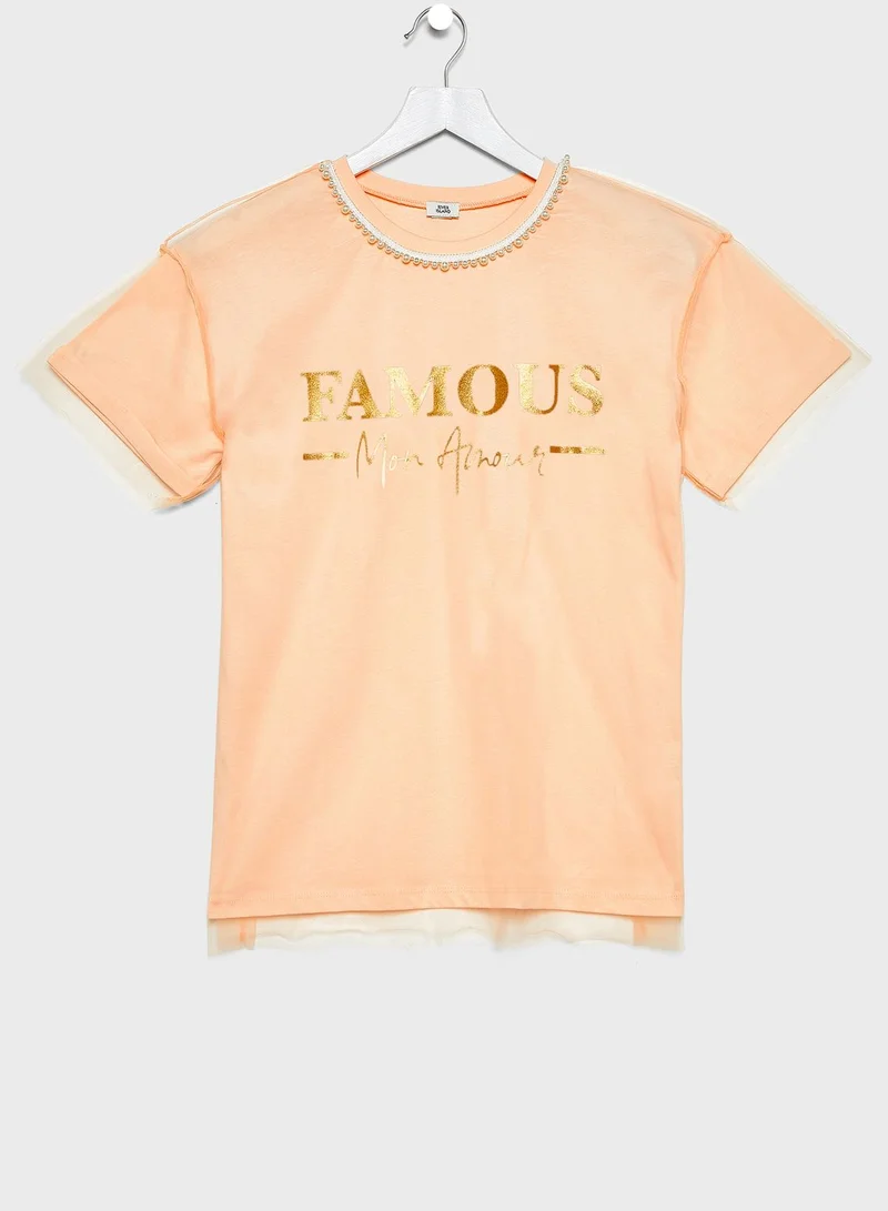 RIVER ISLAND Kids Famous Top