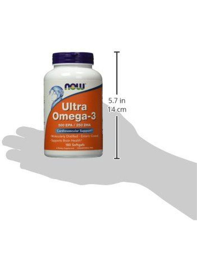 ناو فودز مكمل غذائي ألترا أوميجا 3 بـ  ‎500 EPA / 250 DHA من 180 كبسولة هلامية - Image 5