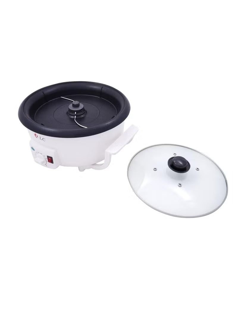 LC Electric Coffee Roaster 800W - Automatic Bean Roaster with Adjustable Settings, Cool Down Function, and Transparent Chamber - Image 2