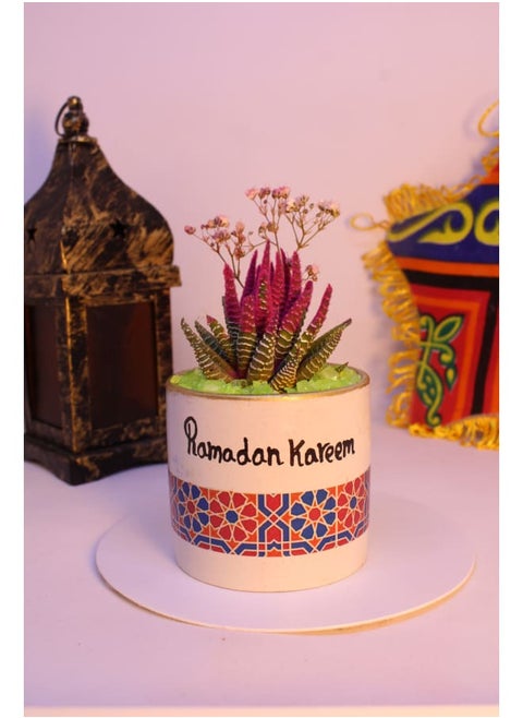 Cactus pottery pot