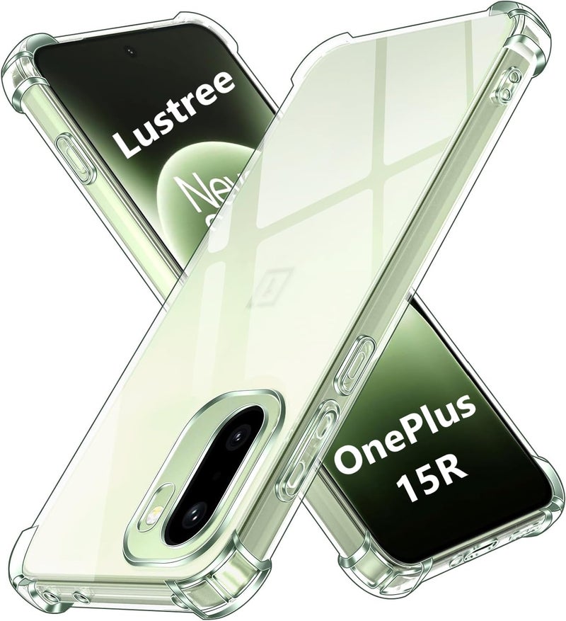 Lustree Back Cover Transparent Case Compatible with OnePlus 15R 5G | Shockproof Bumper Edge Protection - Image 1