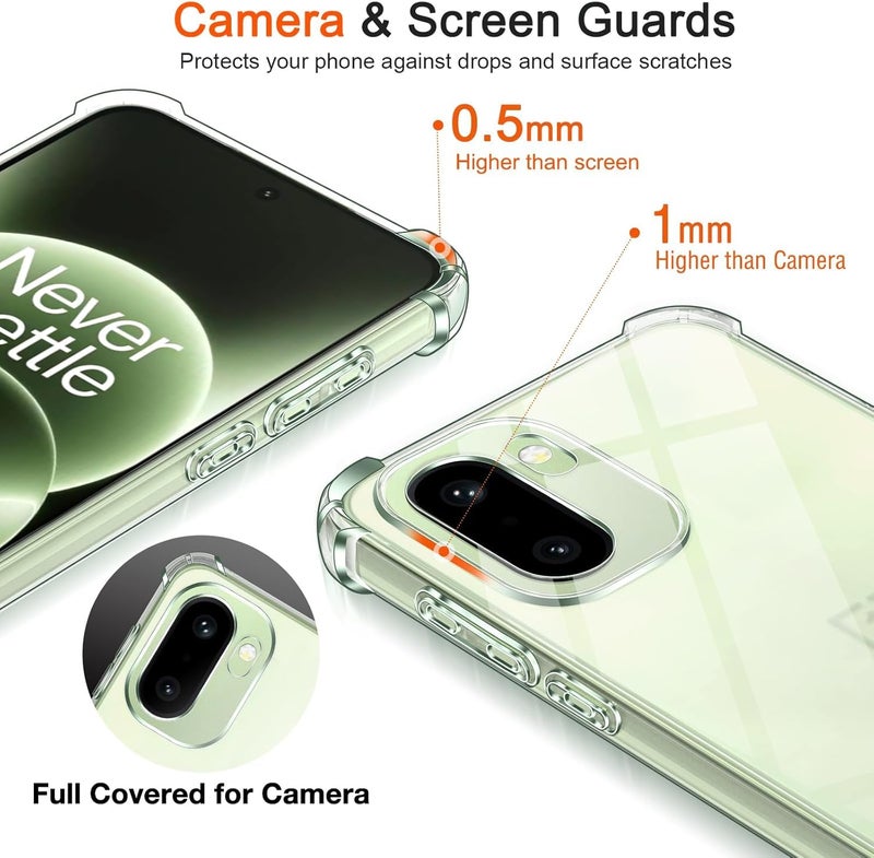 Lustree Back Cover Transparent Case Compatible with OnePlus 15R 5G | Shockproof Bumper Edge Protection - Image 3