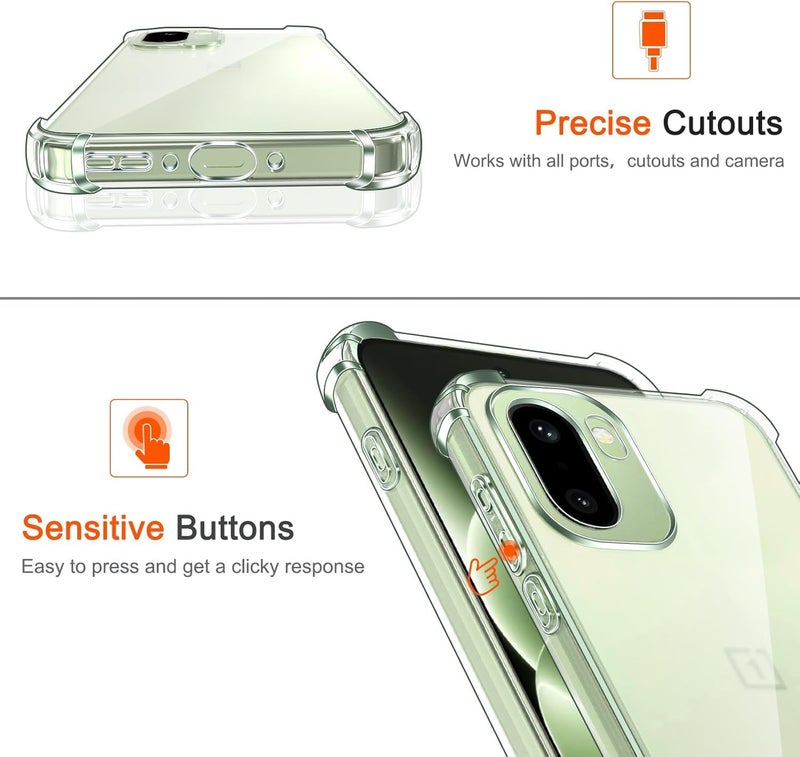 Lustree Back Cover Transparent Case Compatible with OnePlus 15R 5G | Shockproof Bumper Edge Protection - Image 4