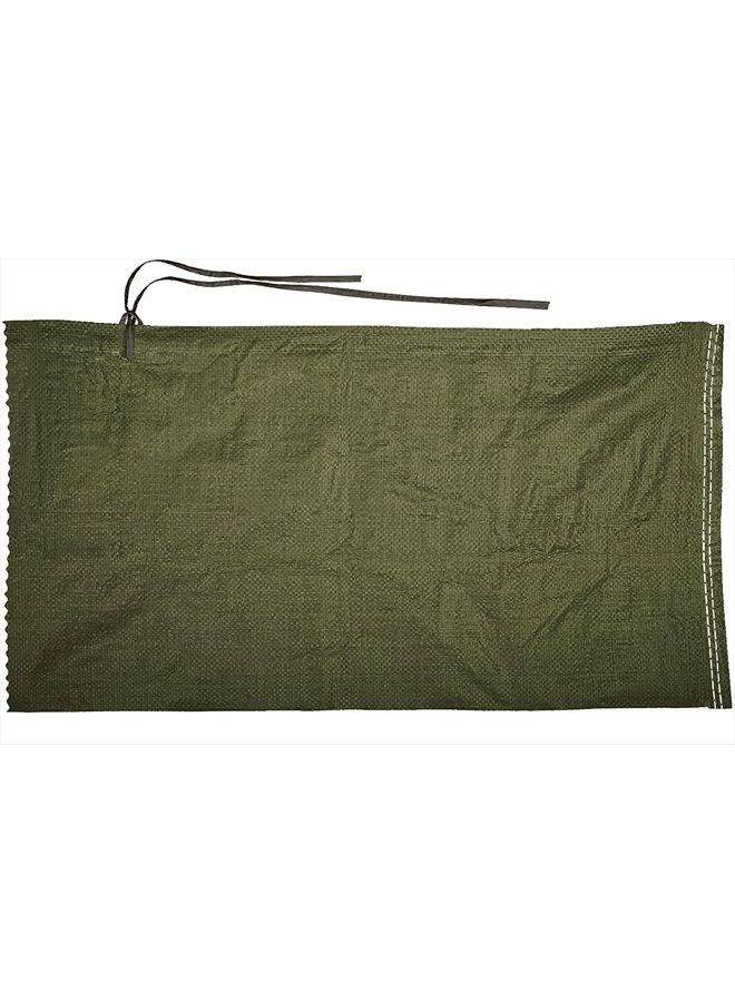 TAPIX Empty Sandbags Military Green with Ties (Bundle of 10) 14" x 26" - Woven Polypropylene Sand Bags, Extra Heavy Duty Sandbags for Flooding, Sand Bags Flood Protection - Image 3