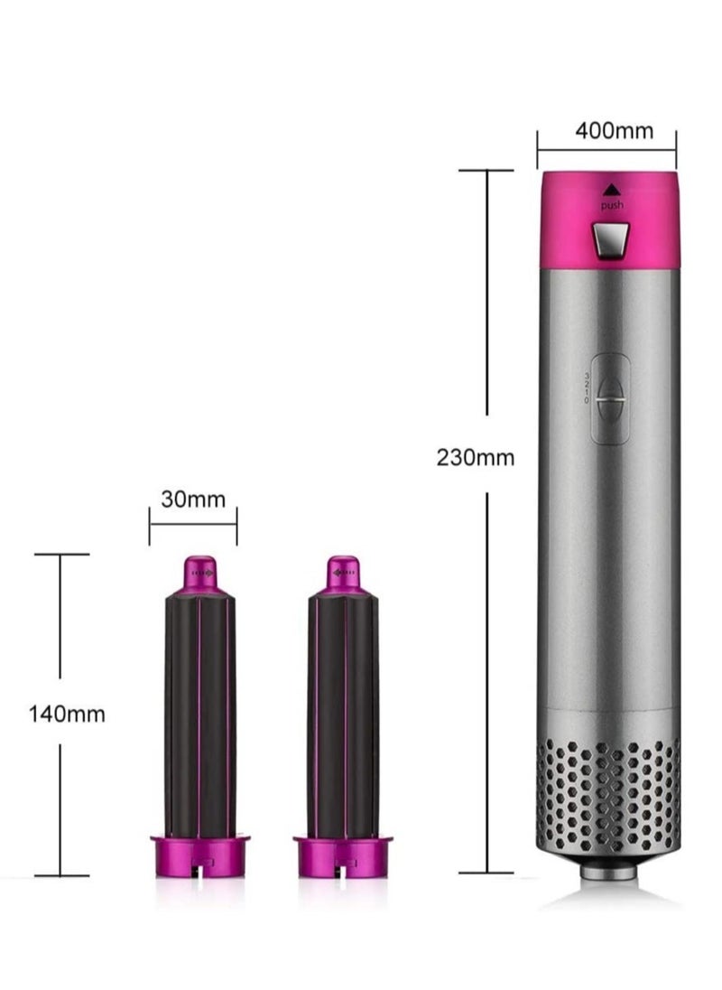 Generic - 5 in 1 Hot Air Brush | Hair Dryer, Hair Styler, and Styler All-in-One with Interchangeable Attachments | for All Hair Types | Negative Ion Technology | Perfect for Travel - Image 1