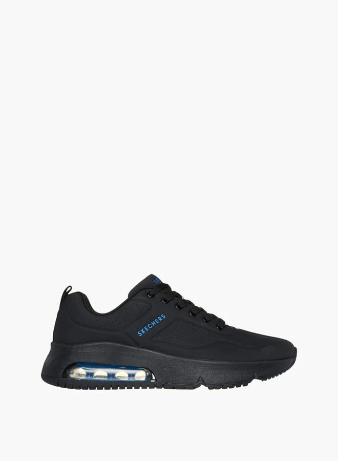 SKECHERS Men's Perforated Sports Shoes with Lace-Up Closure - UNO EVOLVE