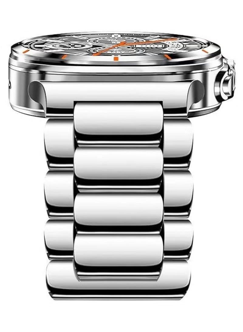 GENNEXT Stainless Steel Band Compatible with Samsung Galaxy Watch Ultra 47mm (2024) – Premium No Gap Business Metal Strap for Galaxy Watch 7 Ultra – Stylish Replacement Wristband for Men & Women - Image 1