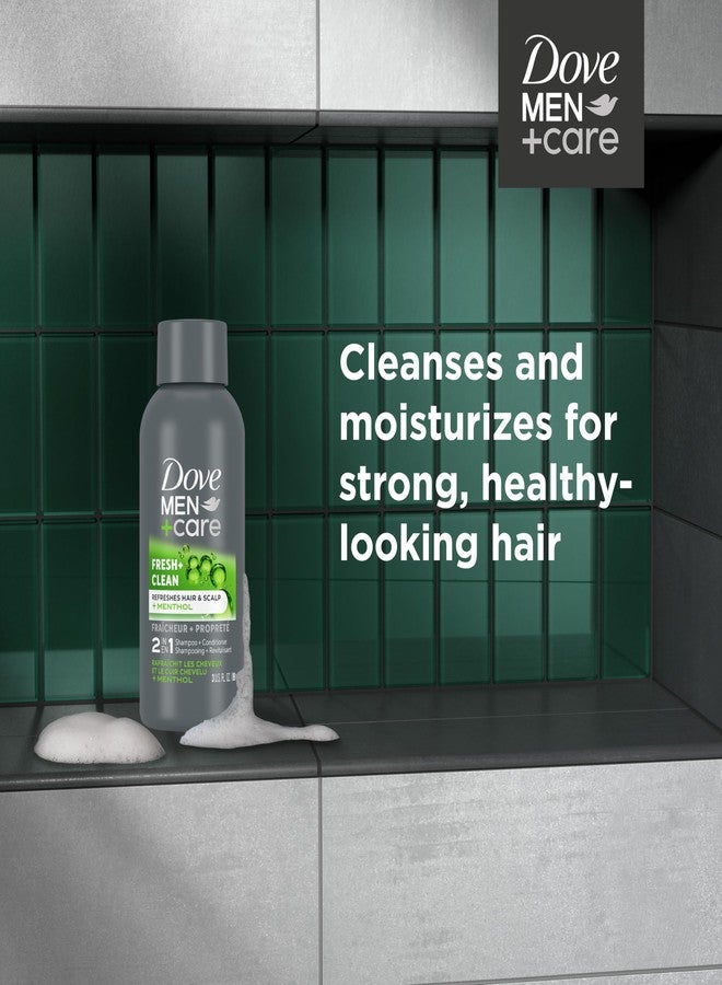 Dove Men+Care DOVE MEN + CARE Fortifying 2 in 1 Shampoo and Conditioner Fresh and Clean with Caffeine for Normal to Oily Hair Helps Strengthen Thinning Hair 3 oz - Image 3