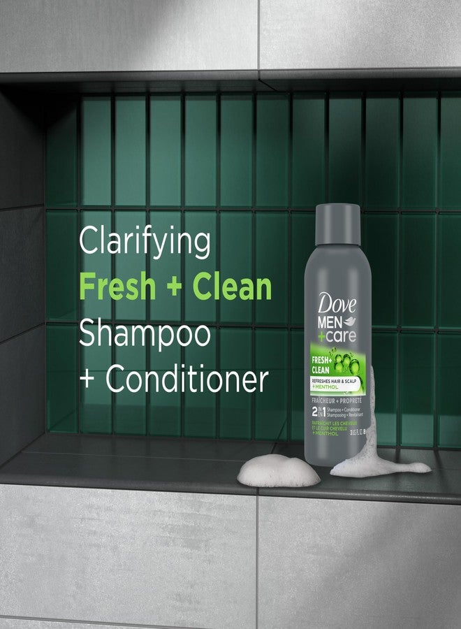 Dove Men+Care DOVE MEN + CARE Fortifying 2 in 1 Shampoo and Conditioner Fresh and Clean with Caffeine for Normal to Oily Hair Helps Strengthen Thinning Hair 3 oz - Image 5