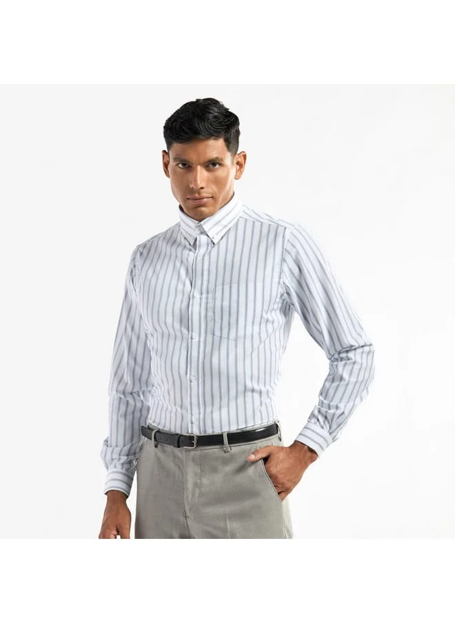 FAV Regular Fit Striped Shirt with Pocket