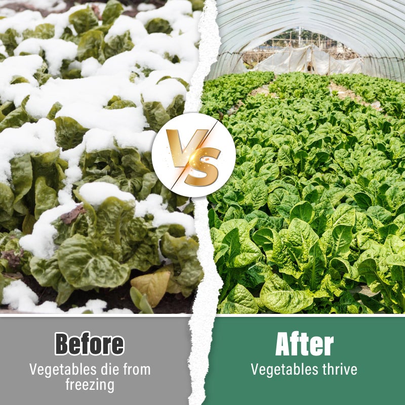 Legigo 8 X 26 Ft Clear Plastic Plant Covers Freeze Protection- 6 Mil Winter Greenhouse Plastic Sheeting for Frost Water Sun Wind Resistant, Plant Vegetable Blanket Covers for Cold Weather Garden Farm - Image 5