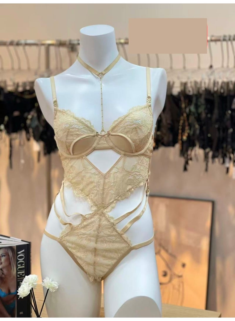 Luxury Lace Strappy Bodysuit - Image 1