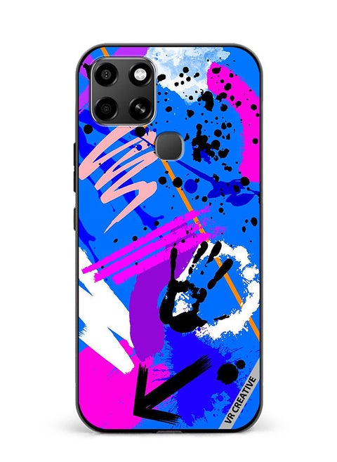 Protective Case Cover For Infinix Smart 6 Design Multicolour