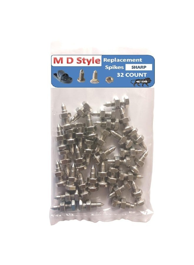MD Style Replacement Spikes Sharp For All Size Shoes for Epoxy Coating Work Fully Assembled Perfect for Floor Epoxy, Overlays, Cover Installation/Epoxy Spike (REPLACEMENT SPIKES - 32 Nos.) - Image 1