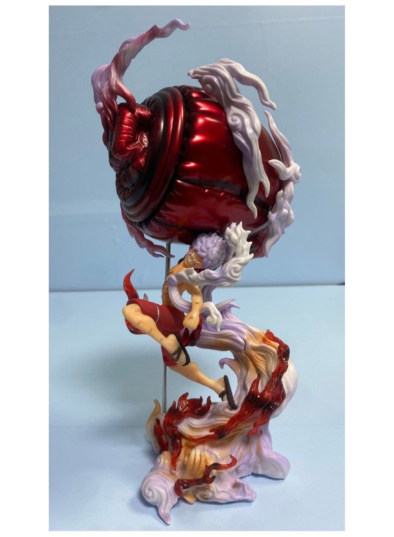 General One Piece is the straw hat group series, the third model, the ghost island version of Nika Luffy, animation model ornament, figure gift for fans and friends, home decoration (31 cm)  - Image 2