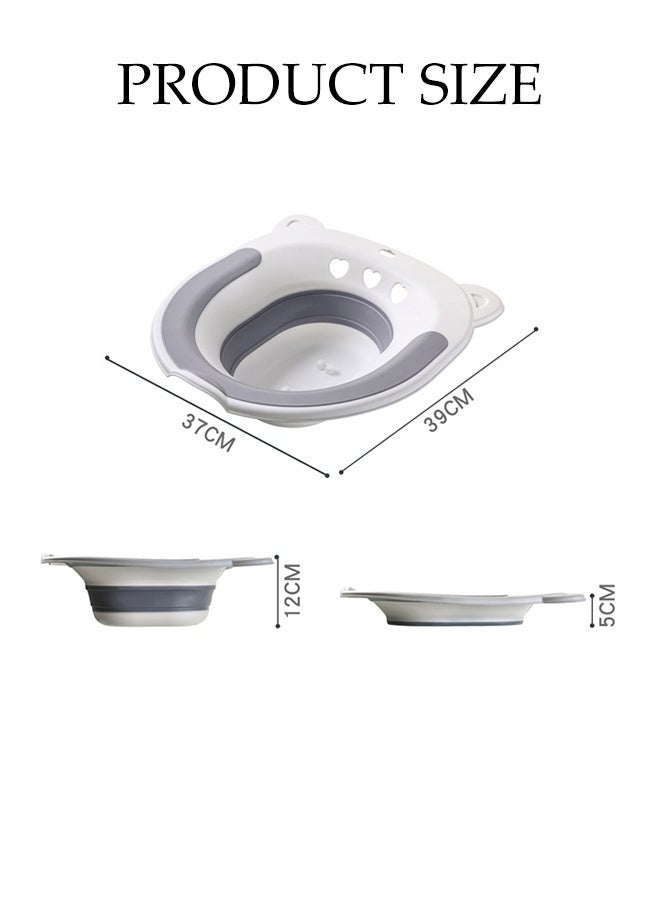 DUNISO Sitz Bath for Toilet Seat, Steam Seat with Irrigator, Foldable Postpartum Care Basin, Suitable for Pregnant Women, Perineum Treatment, Sitz Bath for Hemorrhoids, Soothing and Relieving Inflammation - Image 2