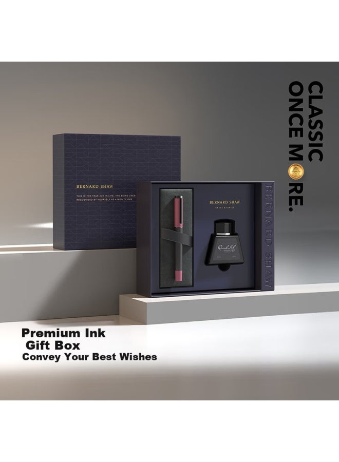 Bernard Shaw Back-to-school Day Gift "lighthouse" High-end Luxury Guixia Rose Exclusive Ink Gift Box Set Premium Business Office Fountain Pen - Image 2