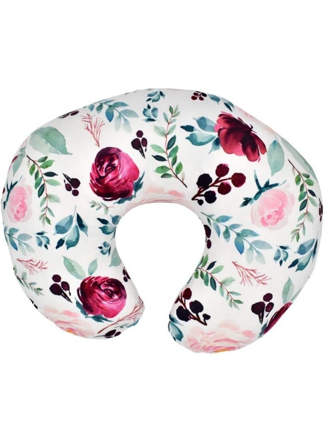 Little Jump Little Jump 2 Pack Floral Nursing Pillow Cover Slipcover for Breastfeeding Pillows, Soft and Stretchy Safely Breastfeeding Pillow Cover for Girl (Floral)  - Image 3