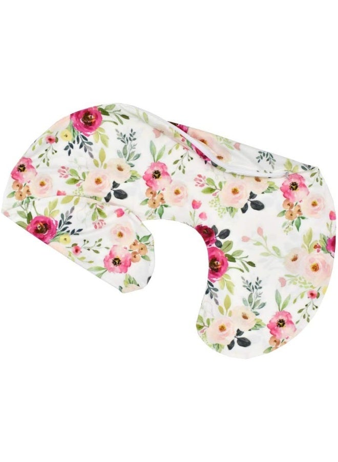 Little Jump Little Jump 2 Pack Floral Nursing Pillow Cover Slipcover for Breastfeeding Pillows, Soft and Stretchy Safely Breastfeeding Pillow Cover for Girl (Floral)  - Image 4