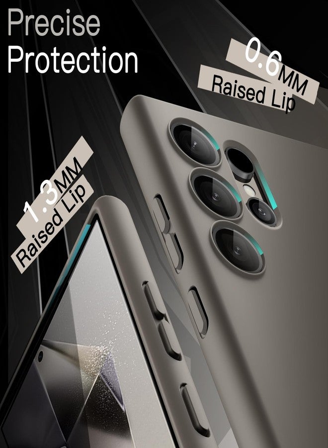 جي تيك جراب JETech Slim Fit لهاتف Samsung Galaxy S24 Ultra 5G (ليس لهاتف S23 Ultra)، حماية كاملة لعدسة الكاميرا، غطاء هاتف واقٍ رقيق من مادة TPU الناعمة بلمسة نهائية غير لامعة، مقاوم للصدمات (رمادي تيتانيوم) - Image 5