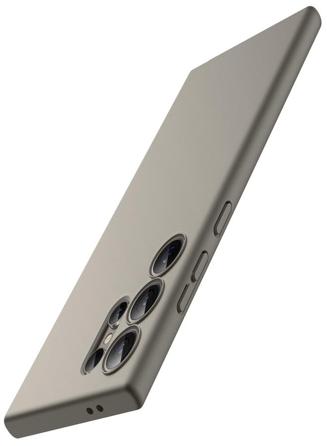 جي تيك جراب JETech Slim Fit لهاتف Samsung Galaxy S24 Ultra 5G (ليس لهاتف S23 Ultra)، حماية كاملة لعدسة الكاميرا، غطاء هاتف واقٍ رقيق من مادة TPU الناعمة بلمسة نهائية غير لامعة، مقاوم للصدمات (رمادي تيتانيوم) - Image 1