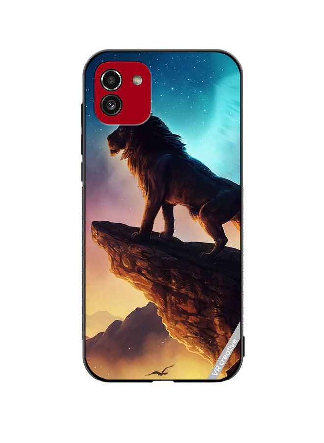 VR CREATIVE Protective Case Cover For Samsung Galaxy A03 Lion King Design Multicolour - Image 1