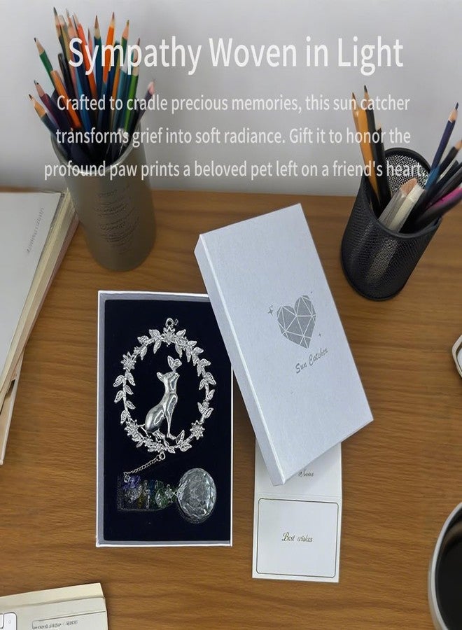 Pet Memorial Suncatcher - Dog Memorial Gifts for Loss of Dog, Cat Bereavement Gifts, Sun Catchers Indoor Window, Crystal Suncatcher for Cat Lovers, Garden Decor, House Decor - Image 4