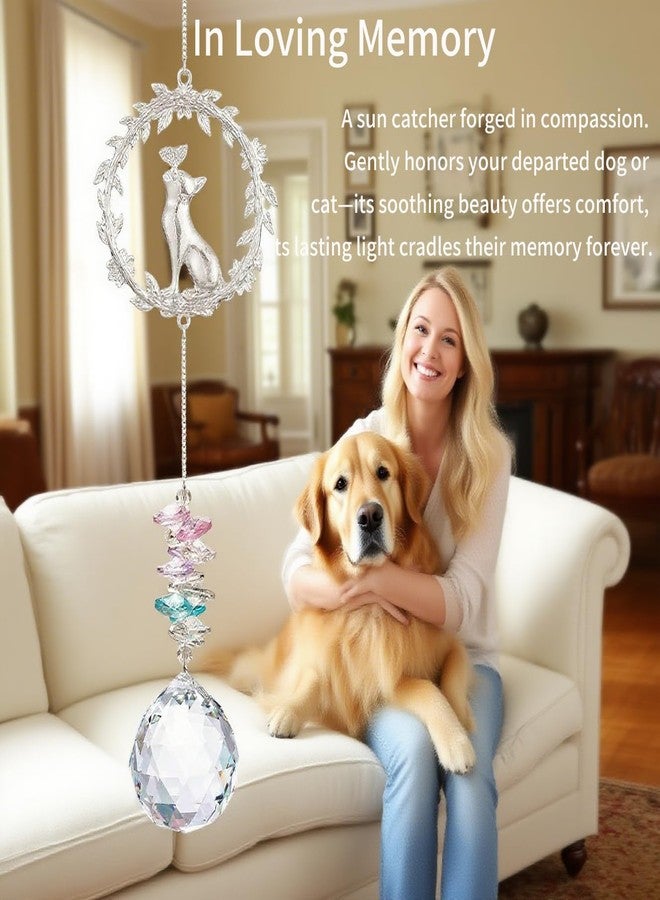 Pet Memorial Suncatcher - Dog Memorial Gifts for Loss of Dog, Cat Bereavement Gifts, Sun Catchers Indoor Window, Crystal Suncatcher for Cat Lovers, Garden Decor, House Decor - Image 5