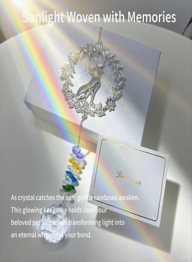 Pet Memorial Suncatcher - Dog Memorial Gifts for Loss of Dog, Cat Bereavement Gifts, Sun Catchers Indoor Window, Crystal Suncatcher for Cat Lovers, Garden Decor, House Decor - Image 2