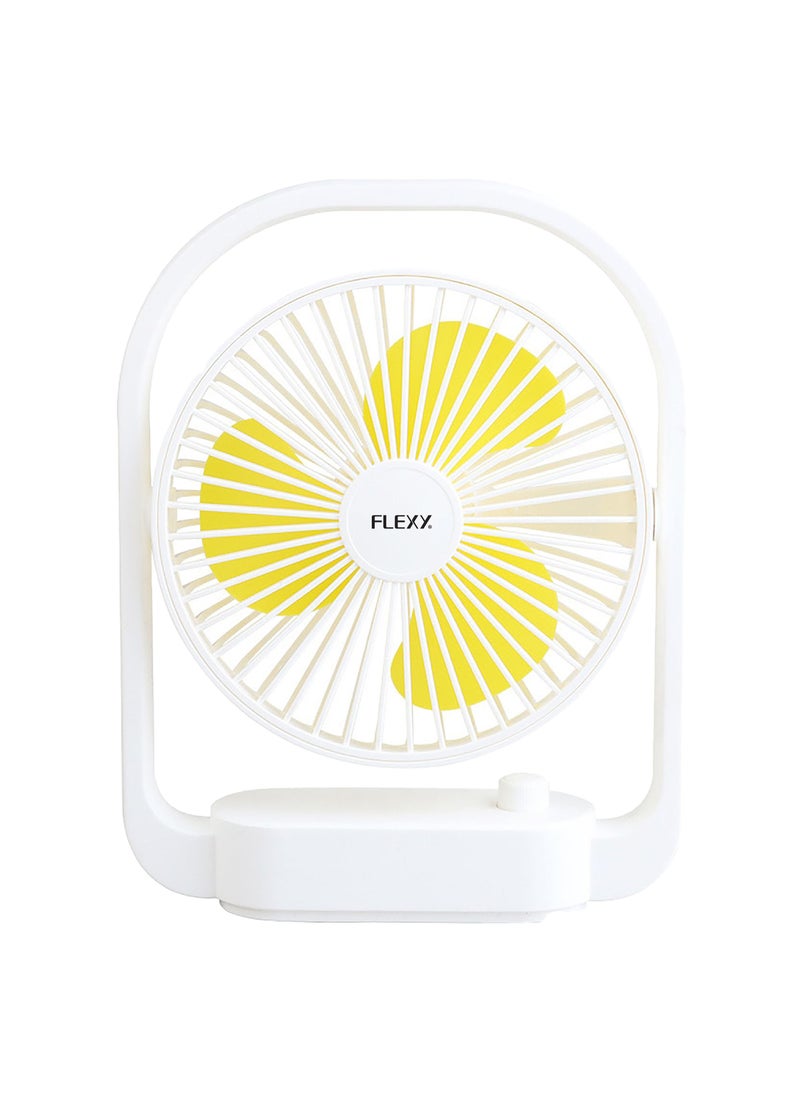 Flexy - FLEXY Portable Mini Table Fan – 1200mAh 18650 Lithium Battery, 3.7V, USB Charging, 4-5 Hours Operating Time, 2-3 Hours Charging, Compact & Efficient Cooling Solution. - Image 1