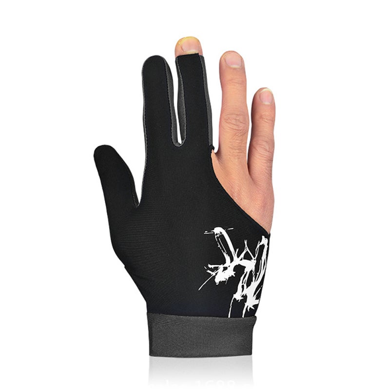 BOODUN Billiard Glove: Grey L Size, Elastic Spandex Fabric, Moisture-Wicking & Flexible - Three-Finger Design, Adjustable Wristband for Left Or Right Hand, Accurate Stroke, Reduced Cue Friction - Image 2