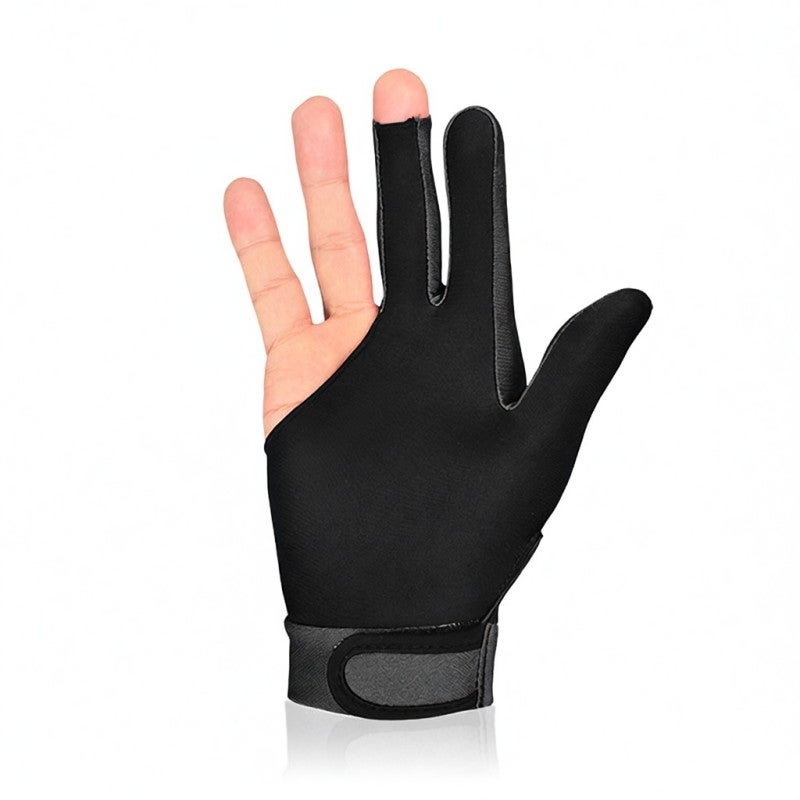 BOODUN Billiard Glove: Grey L Size, Elastic Spandex Fabric, Moisture-Wicking & Flexible - Three-Finger Design, Adjustable Wristband for Left Or Right Hand, Accurate Stroke, Reduced Cue Friction - Image 4