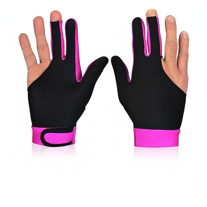 BOODUN Billiard Glove: Grey L Size, Elastic Spandex Fabric, Moisture-Wicking & Flexible - Three-Finger Design, Adjustable Wristband for Left Or Right Hand, Accurate Stroke, Reduced Cue Friction - Image 3