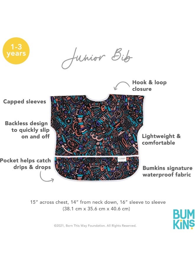 Bumkins Bibs - Toddler Bibs, Waterproof, Large for 1-3 Years, Short Sleeve - Image 5