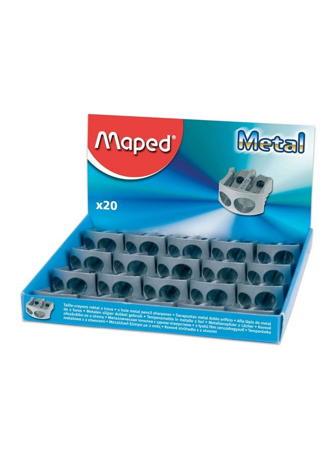 مابد مبراة أقلام معدنية كلاسيكية ذات فتحتين X20 (506700) - Image 1