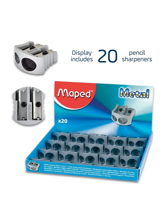 مابد مبراة أقلام معدنية كلاسيكية ذات فتحتين X20 (506700) - Image 5