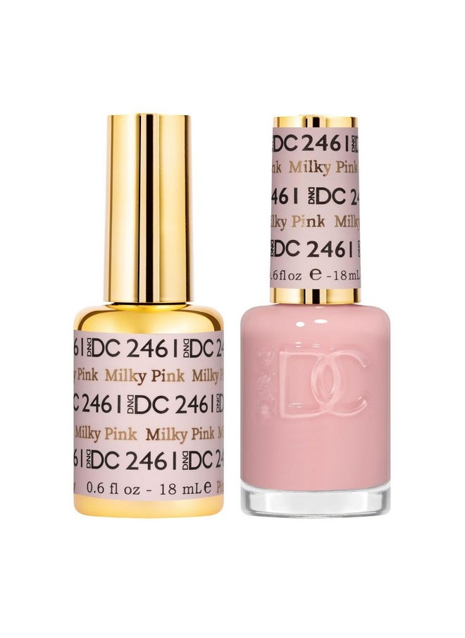DAISY DND - DND Gel DC Sheer Polish Set - 1 each of Gel Polish and Nail Polish, Milky Pink, 0.5 Fl Oz - Image 1